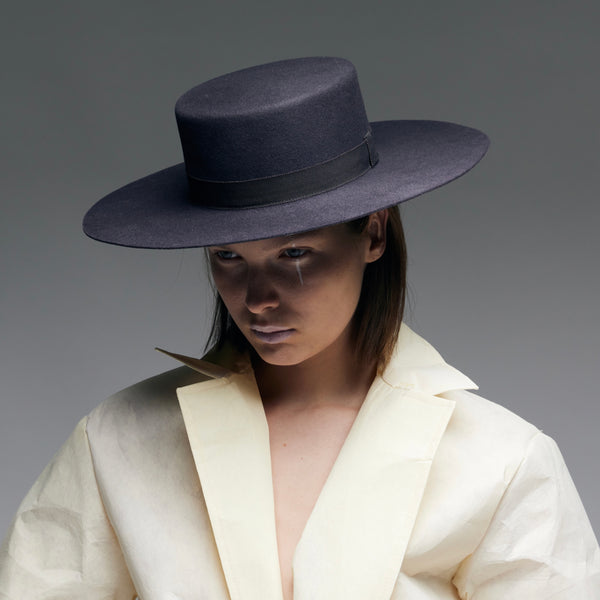 Sombrero aus Weizenstroh und Haarfilz