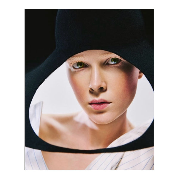 Hutcouture aus Haarfilz in Schwarz – Ansicht 3