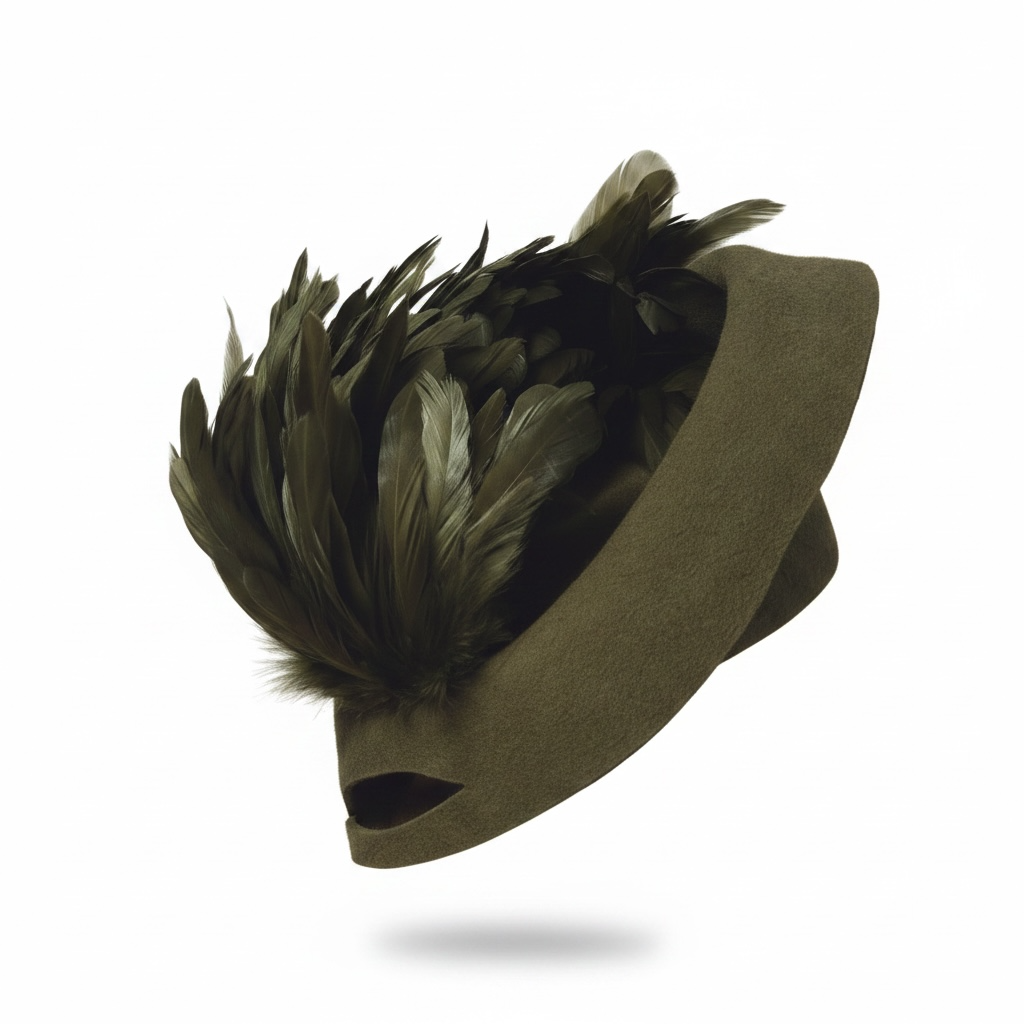 Trachtenfascinator mit Federn