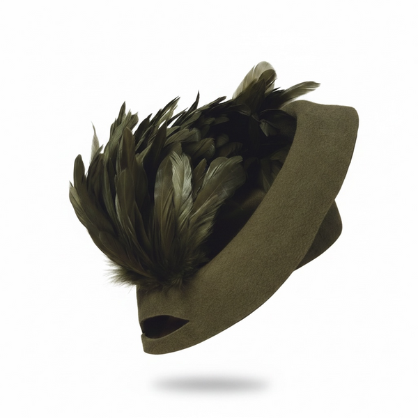 Trachtenfascinator mit Federn