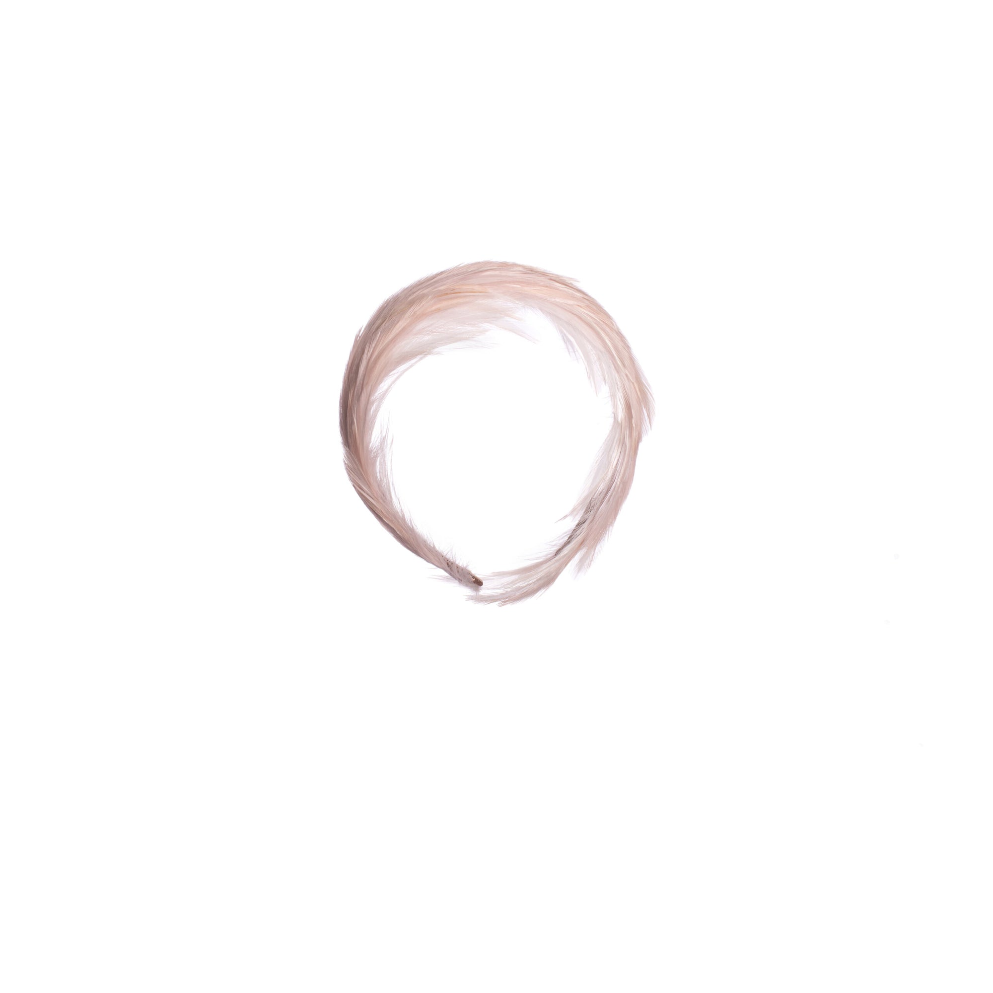 Haarreif mit Federn in Rosa