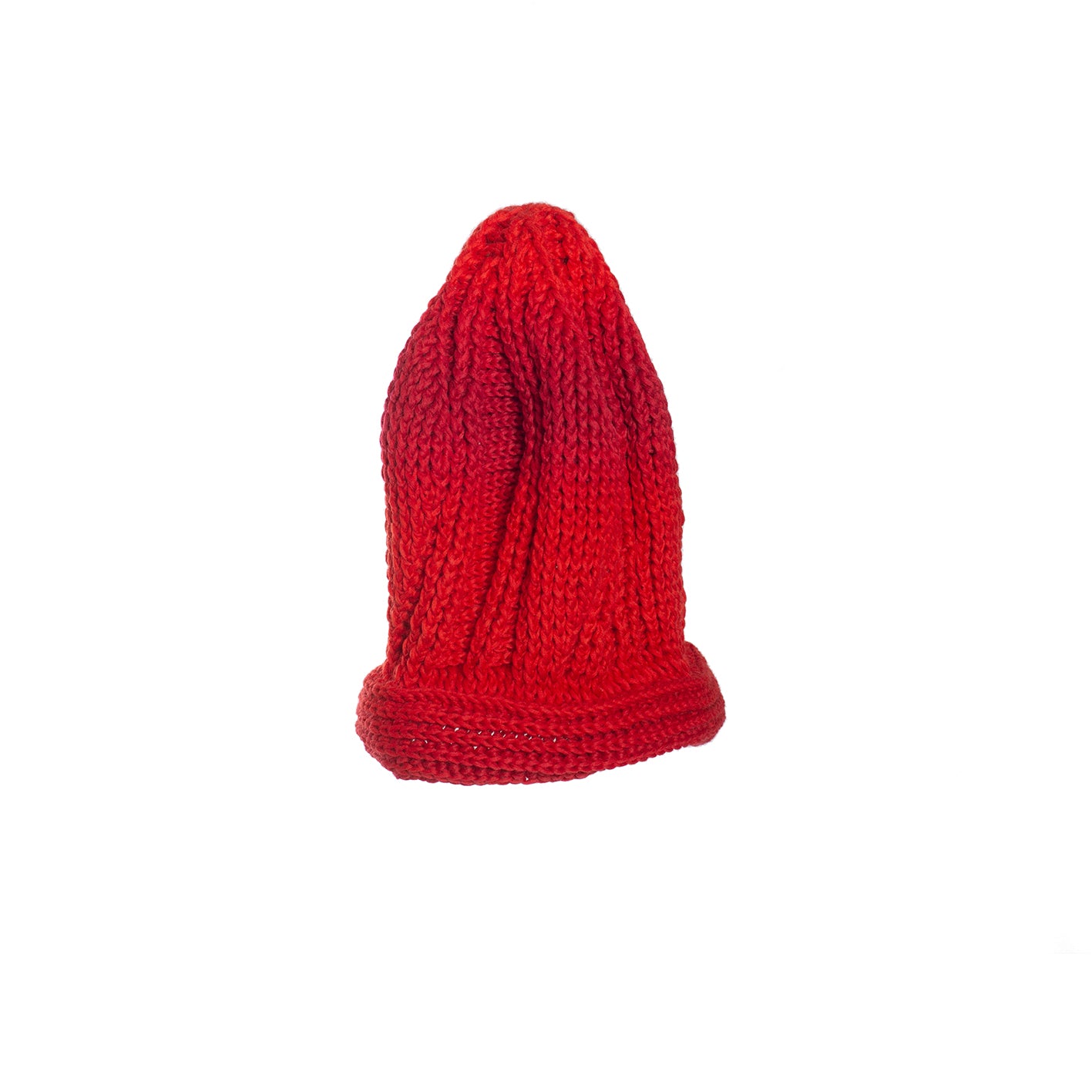 Mütze aus Merinowolle in Rot