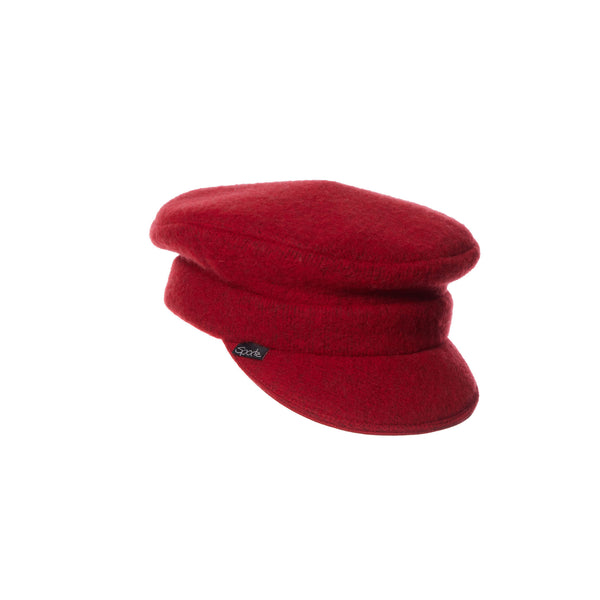 Kappe aus Wollfleece in Rot