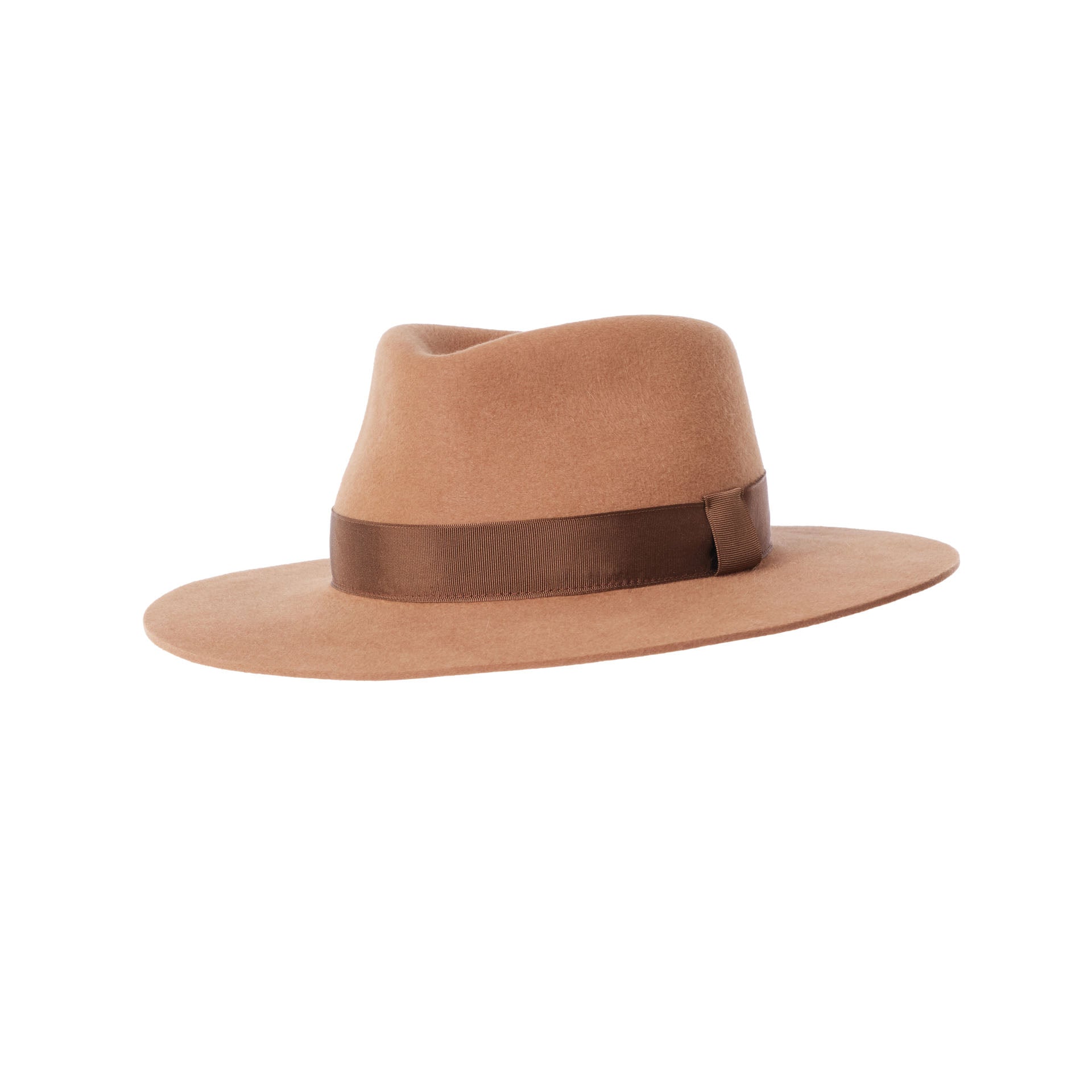 Fedora aus Biber in Camel