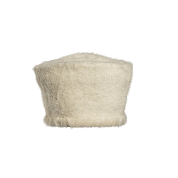 Haube aus Mohair in Weiß – Ansicht 2