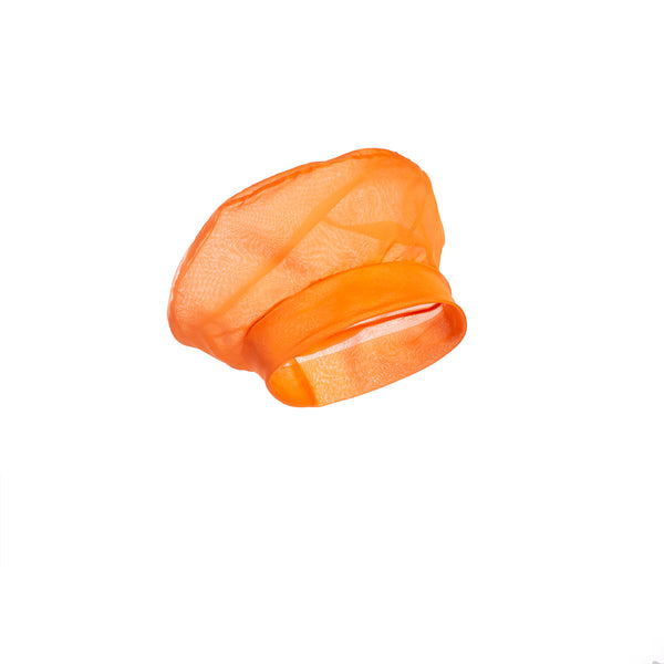 Baske aus Seideorganza in orange
