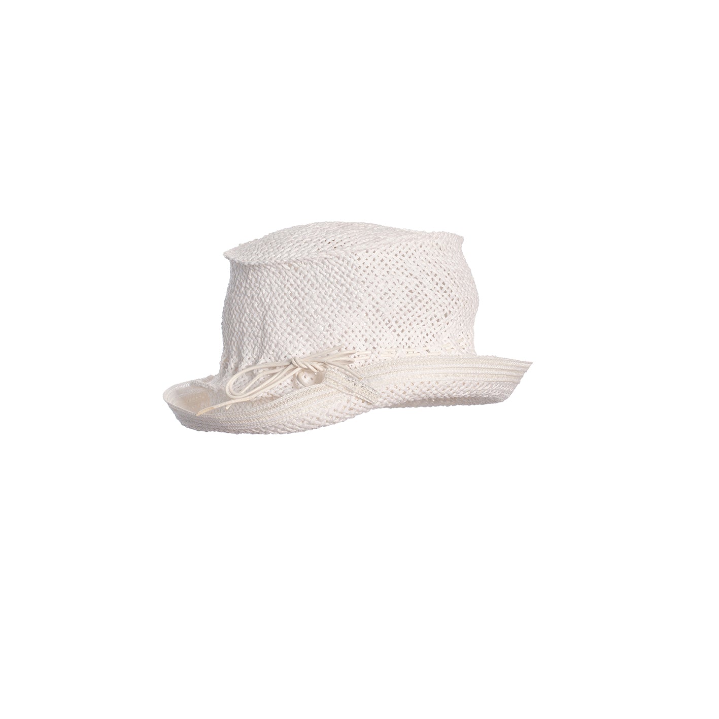 Bucket Hat aus Paper in Weiß