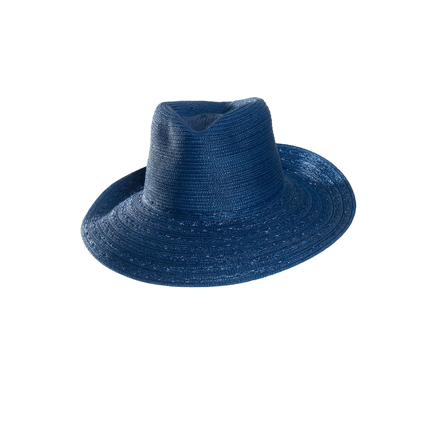 Fedora aus Viskoseborte in Blau