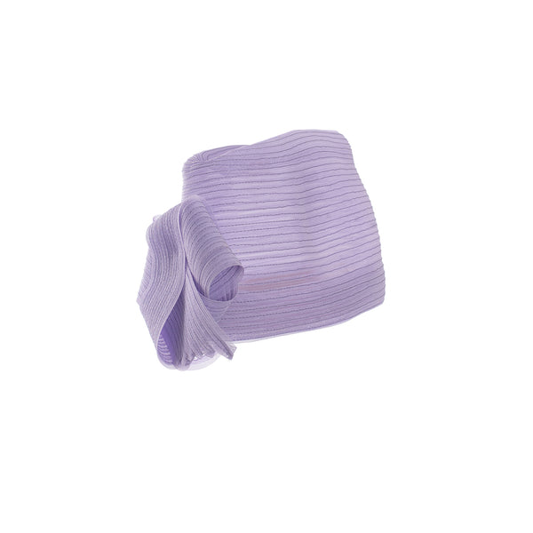 Pillbox aus Crinolborte in Violett