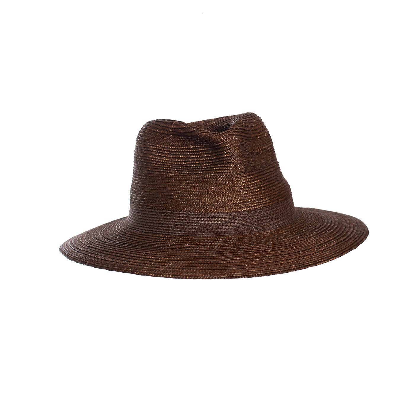 Fedora aus Weizenstrohborte in Braun