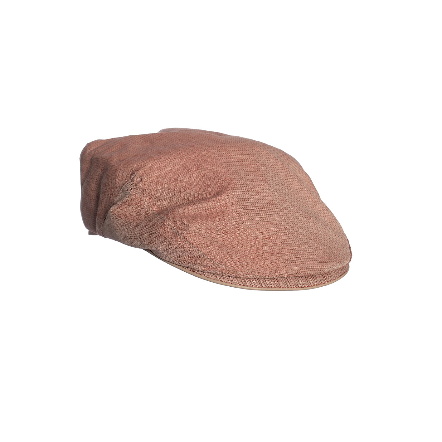 Schiebermütze aus Leinen in Rosa