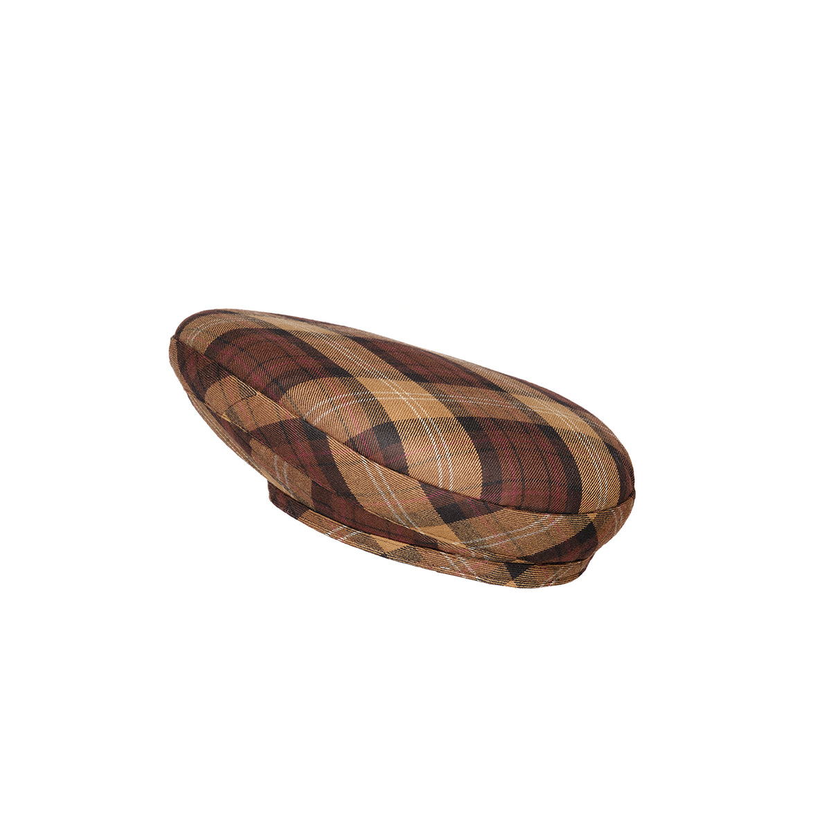 Baske aus Merinowolle im schottischen Tartan