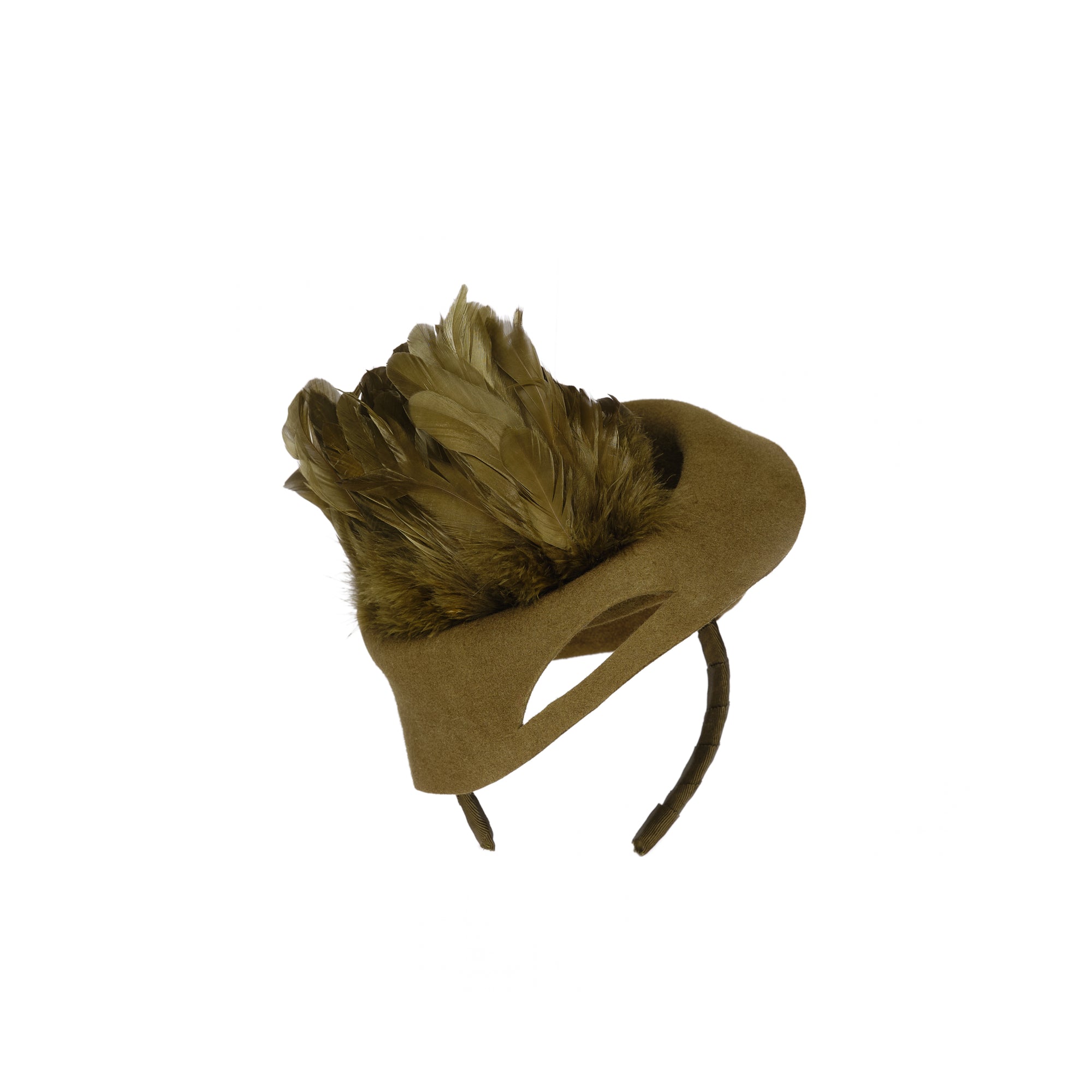 Trachtenfascinator mit Federn
