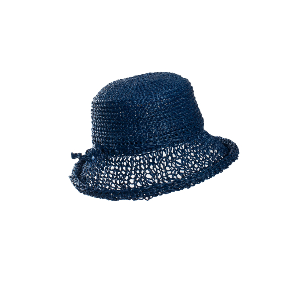 Handgearbeiteter blauer Bucket Hat