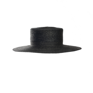 Schwarzer Sombrero aus Weizenstrohborte.